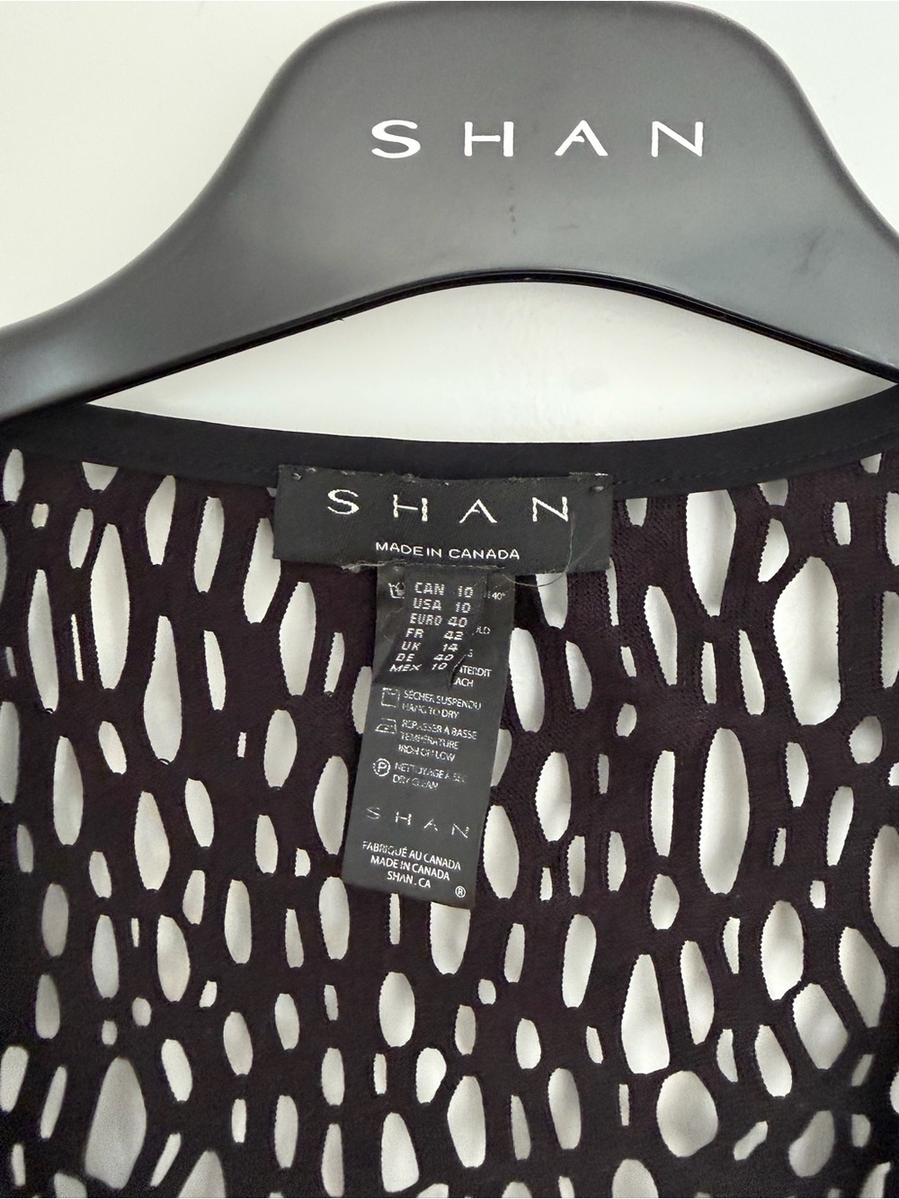 SHAN Black Openwork Cover Up - Picture 2 of 4